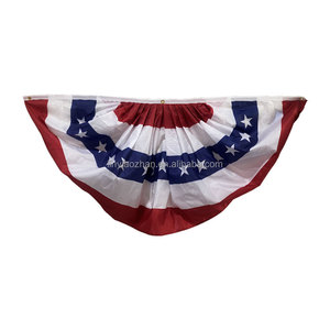 Aozhan bán buôn 45cm x 90cm giáng sinh nửa vòng treo cờ sợi thủy tinh Cột cờ trang trí lò sưởi trang trí - Product Image 1