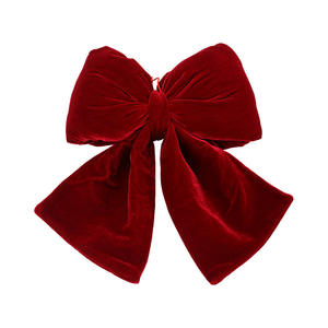 2025 franela roja colgante de lazo de Navidad decoración de boda elegante y adornos de árbol de Navidad - Product Image 5