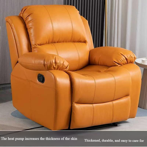 Sofá reclinable moderno de una sola plaza para cine en casa, aparato funcional para sala de estar, masaje, refrigeración, características de Metal - Product Image 4