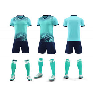 OEM定制透气足球服套装个性化名称印花t恤制服，升华技术 - Product Image 4