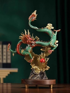 Lô hàng trong một mảnh Miễn phí thiết kế kim loại mô hình phong thủy văn phòng mở Quà 12 Zodiac Trung Quốc Đồng Rồng - Product Image 6