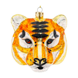 Pendentif <span class=keywords><strong>lion</strong></span> et tigre <span class=keywords><strong>en</strong></span> verre Offre Spéciale à paillettes pour arbre boule <span class=keywords><strong>de</strong></span> Noël ornements décoratifs <span class=keywords><strong>en</strong></span> verre peints à la main pour arbres <span class=keywords><strong>de</strong></span> Noël - Product Image 3