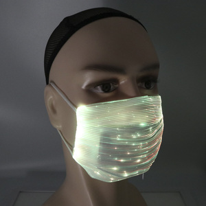 Nuova promozione illuminazione colore ricarica USB Led Light Up Party Mask Rave Led <span class=keywords><strong>maschera</strong></span> di Halloween per Bar - Product Image 3