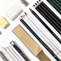 ARTZONE Kit de Crayons à Dessin Professionnel 42 Pièces, Ensemble de Dessin Artistique, Crayons à Dessin au Fusain pour Artistes