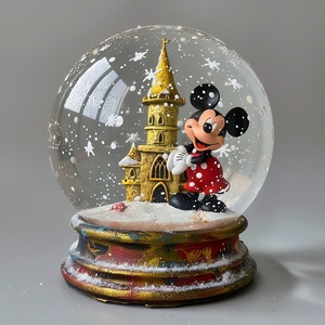 Globe à eau <span class=keywords><strong>de</strong></span> Noël en résine avec animaux, ornement <span class=keywords><strong>de</strong></span> maison, statue <span class=keywords><strong>de</strong></span> globe à neige en verre, souvenirs, cadeau en résine - Product Image 5