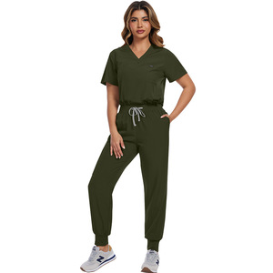 42122 Uniformes médicaux tissés OEM |   Ensemble de blouses médicales unisexes personnalisables à manches courtes, séchage rapide, plusieurs poches, coupe ergonomique pour - Product Image 5