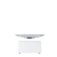 Plato Levitante Inalámbrico Blanco con Calefacción Eléctrica, Plato para Postres de 6 Pulgadas, Melamina de Grado Alimenticio