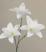 Fleurs artificielles en soie blanches pour mariage, gypsophile, hortensia, rose, phalaenopsis, lys, modernes et personnalisées