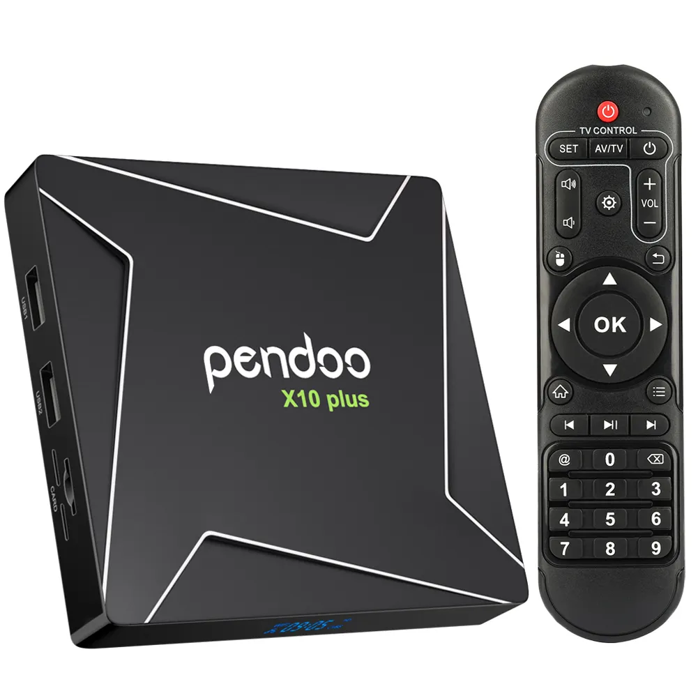 Hervorragende Qualität Pendoo x10 Plus S905x3 Hd Video Volle 1080p 9,0 6gb Ram Proset Top In Set Tv box Android 4k