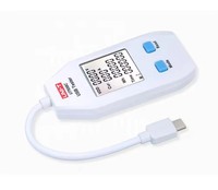 Testeur USB UNI-T UT658C 4-24VDC 0,05-3A Type-A/0,05-5A Type-C 0-99999mAh Protection IP55