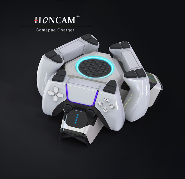 Honcam Cargador Mando Ps4 PD Fast Charger for Playstation Dualshock Dualsense PS4