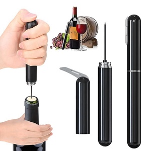 <span class=keywords><strong>Tire</strong></span>-<span class=keywords><strong>bouchon</strong></span> manuel élégant en acier inoxydable <span class=keywords><strong>avec</strong></span> ouvre-bouteille à pression d'air de style stylo à <span class=keywords><strong>aiguille</strong></span> pour un refroidissement efficace du bar à la maison - Product Image 1