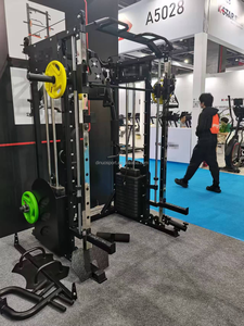 多機能オールインワンスミススクワットパワーラックケーブルCrosserチェストプレスガントリーステーション (側面あたり70kgの重量スタック付き) - Product Image 2