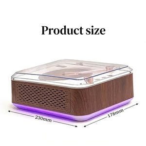 Reproductor de CD Portátil Retro con Cubierta Transparente Antipolvo, Luz LED, Decoración de Escritorio, Reproductor de Música para Estudiantes, Hogar y Dormitorio - Product Image 6