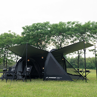Professionnel étanche personnalisé auvent Tunnel tente ombre Uv Protection fête multifonction famille