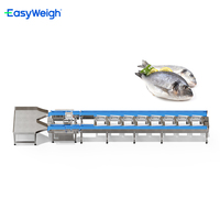 Machine de tri automatique de haute précision Easyweigh pour la classification des aliments, des fruits de mer et du poisson, tri par poids, 300 pièces/min, AC220V, garantie 1 an