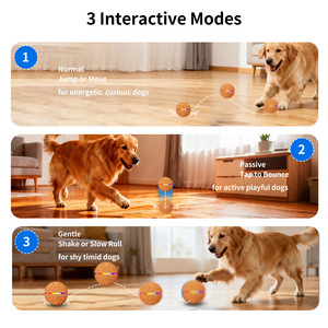 Akıllı Dönen Top Köpek Yerçekimiyle Zıplayan Dayanıklı Çiğneme Oyuncağı Kendi Kendine Eğlenceli Elektrikli Aşınmaya Dayanıklı ETPU Köpek Oyuncak Topu - Product Image 3