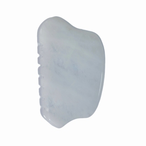 Produit de beauté, masseur facial en jade blanc naturel, outil de soin de la peau - Product Image 2