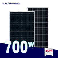 Panneaux solaires photovoltaïques pliables monocristallins ETFE 650W/700W/750W avec batterie solaire 220V