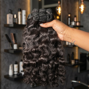 Natural <b>Curly</b> Indian Remy Human <b>Hair</b> Bulk Double Weft Full Ends Dyeable All Colours Weave <b>Extensions</b> - Product Image 3