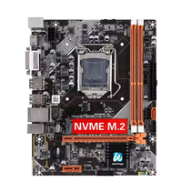 Nouvelle carte mère ATX double socket B75 LGA1155 DDR3 double SATA DVI USB 3.0 pour ordinateur de bureau gaming compatible 16 Go processeurs Intel 3e génération