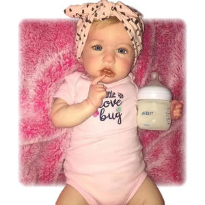 R & B Дешевые Высококачественные 22-дюймовые мини-реалистичные виниловые силиконовые куклы Reborn для девочек подарок - Product Image 1