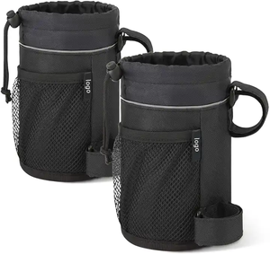 Bouteilles d'eau de vélo sac de transport Thermos flacons à vide support isolé avec poche pour téléphone <span class=keywords><strong>porte</strong></span>-gobelet de vélo - Product Image 1