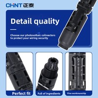 Connecteur photovoltaïque Chint, contact en cuivre, prise mâle-femelle, étanche, pour module solaire, panneau photovoltaïque, borne de connexion