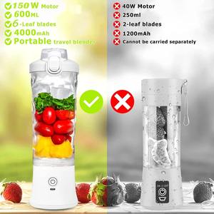Nuevo Exprimidor Impermeable de 600 ml, Exprimidor Eléctrico Inalámbrico Portátil y con Asa para Colgar, Vaso Exprimidor Pequeño para el Hogar, Recargable por USB - Product Image 4