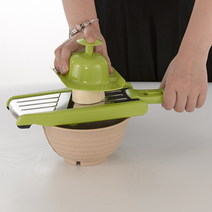 Trancheuse <span class=keywords><strong>mandoline</strong></span> réglable en acier inoxydable pour cuisine Outils manuels de fruits et légumes Pratique pour pommes de terre, concombre et chou Plus - Product Image 3