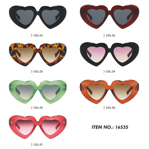 แว่นตา Superhot รุ่น 16535 แฟชั่น 2022 แว่นกันแดดผู้หญิงรูปหัวใจน่ารัก - Product Image 6