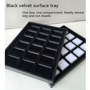 Boîte à bijoux carrée transparente avec poignée de sac à main pour affichage de collection de perles de bouddha en <span class=keywords><strong>pierre</strong></span> précieuse de diamant nu - Product Image 5