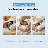 Bantal Busa Memori Modern YUE RISE, Dapat Disesuaikan, Pendingin, untuk Tidur Menyamping/Telentang/Tengkurap, Sarung Dapat Dilepas dan Dicuci