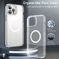 5 en 1 combo clair magnétique étui de téléphone lentille protecteur d'écran film en verre trempé pour iphone 16 plus 14 15 13 pro