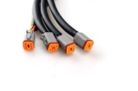 Harnais de câblage LED robuste personnalisable en usine, 720W max, connecteur DT6 X4 pour feux de conduite tout-terrain