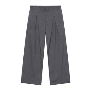 <span class=keywords><strong>Pantaloni</strong></span> eleganti Casual da <span class=keywords><strong>uomo</strong></span> con doppio Design autunnale pieghettato <span class=keywords><strong>pantaloni</strong></span> larghi <span class=keywords><strong>plissettati</strong></span> con Logo in vita - Product Image 5
