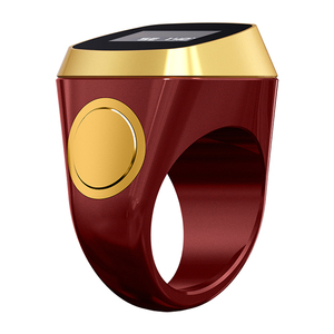 Bague intelligente R100 2024 pour les musulmans arabes, rappel de la prière, affichage de l'heure de la <span class=keywords><strong>Mecque</strong></span>, bague pour hommes - Product Image 2