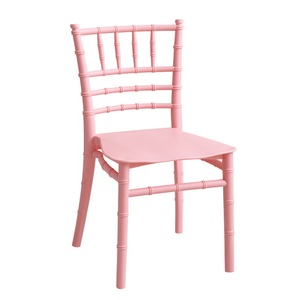 Silla Rosada <span class=keywords><strong>de</strong></span> Peluquería sin Brazos, Silla Apilable para Salón, Silla Chiavari para Bodas, Silla <span class=keywords><strong>de</strong></span> Resina Plástica para Banquetes y Comedor - Product Image 3
