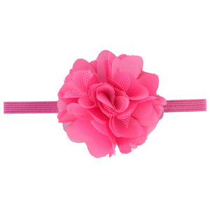 Satin Fine Headband with Pure Color Net and Satin Flowers Kids <strong>Hair</strong> Accessories for Children and Babies - Product Image 1