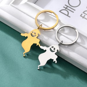 Llavero de Acero Inoxidable Kefeng para Mujer, Diseño de Fantasma, Joyería HipHop, Amuleto Sobrenatural, Regalo Metálico para Fiesta de Halloween - Product Image 4