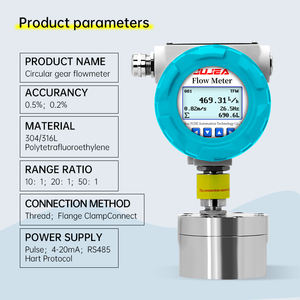高粘度液体シロップ樹脂用ステンレス鋼円形ギア液体流量計 - Product Image 5