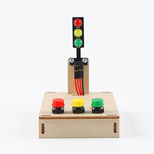 OKYN0804-2 Kit de Modelo de Semáforo de Madera para Armar, Juguete Educativo de Ciencia para Niños, Actividad de Proyecto STEM para Primaria - Product Image 4