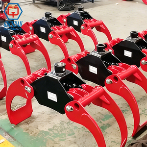Guchuan Attachment China Hydraulic Rotator Log Grapple Timber <strong>Grab</strong> for Excavator Forestry - Product Image 1