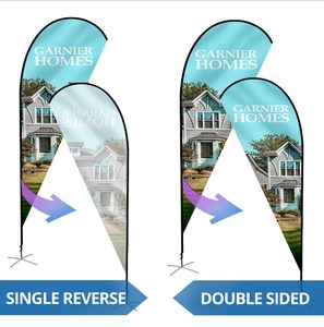 Nhà máy chuyên nghiệp Cung cấp quảng cáo ngoài trời trang trí polyester lông Teardrop bãi biển cờ - Product Image 4