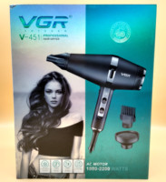Sèche-cheveux professionnel Vgr V-451 1800-2000w avec moteur AC, sèche-cheveux de salon avec buse concentratrice