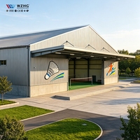 Edificio de Estructura Metálica Prefabricada para Arena Deportiva de Gran Envergadura, Personalizado, Transparente, para Tenis, Estadio, Gimnasio, Edificios Pre-fabricados de Acero