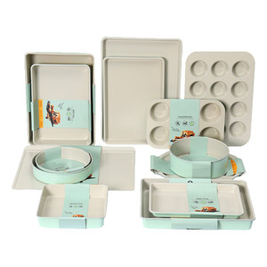 Juego de Moldes para <span class=keywords><strong>Hornear</strong></span> Apilables de Acero al Carbono Antiadherentes y Ecológicos MIXWARES, Moldes para Pasteles Fáciles de Desmoldar, Duraderos para <span class=keywords><strong>Hornear</strong></span> <span class=keywords><strong>en</strong></span> <span class=keywords><strong>Casa</strong></span> - Product Image 1