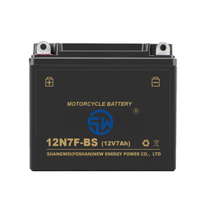 Shangwei 12N7F-BS แบตเตอรี่รถจักรยานยนต์12V ปิดผนึก7Ah ตะกั่วกรดสำหรับรถจักรยานยนต์ - Product Image 1