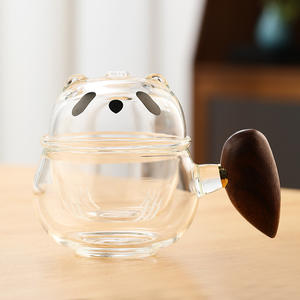 Taza de Té de Vidrio con Infusor Incorporado para Separar el Té del Agua, Taza Infusora Multiusos para Té de Hojas Sueltas y Café, Encantadora - Product Image 6
