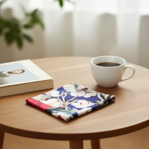 Foulard Quadrato Floreale 70x70cm in Seta Stampata, Accessorio Moda Donna - Product Image 3